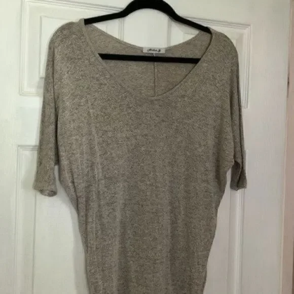 Aiden Y tan short sleeve oversized short sleeve shirt size medium - Picture 3 of 10